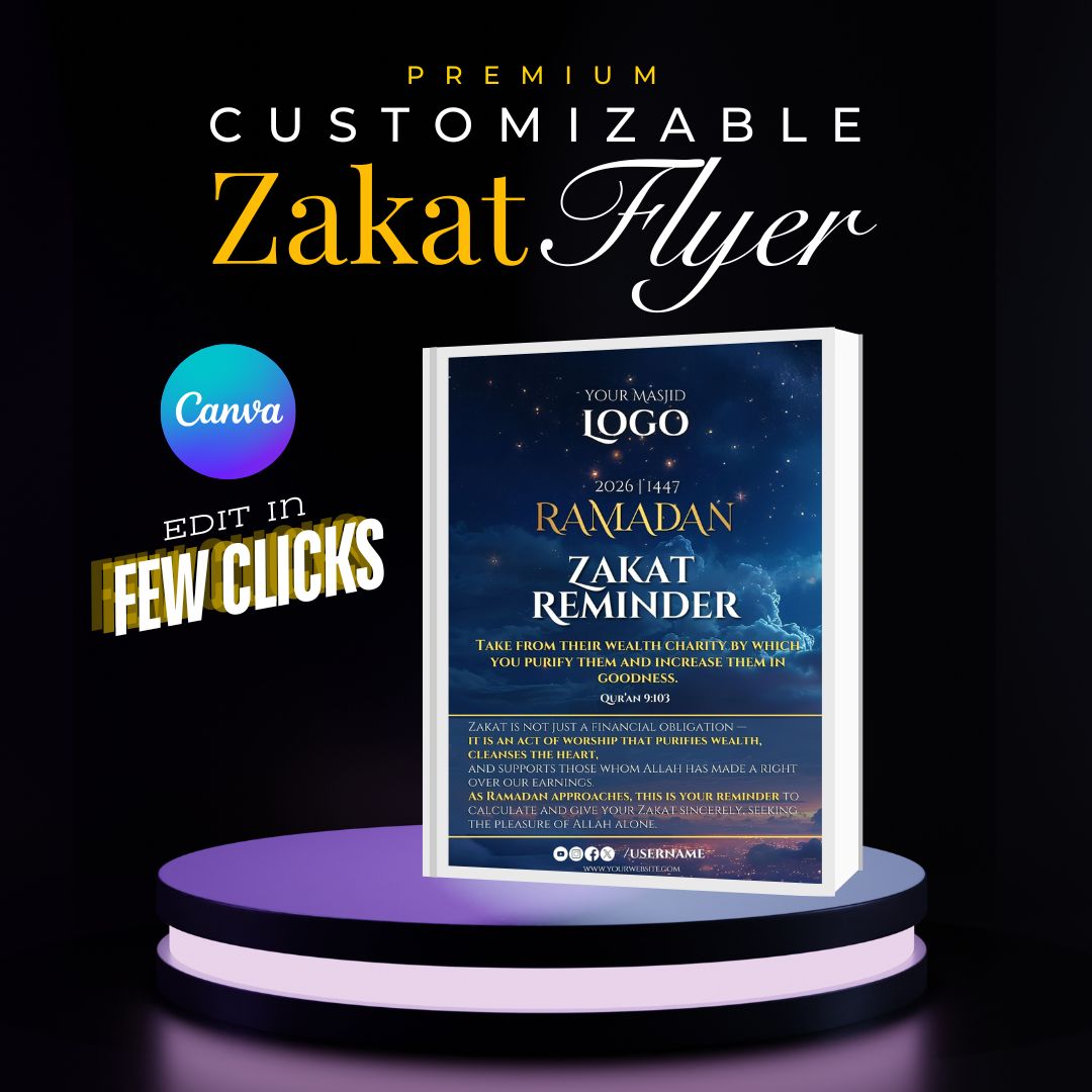 Ramadan Media Kit |  Ramadan Calendar & Daily Schedule | Premium Designs | Editable Canva Design Pack