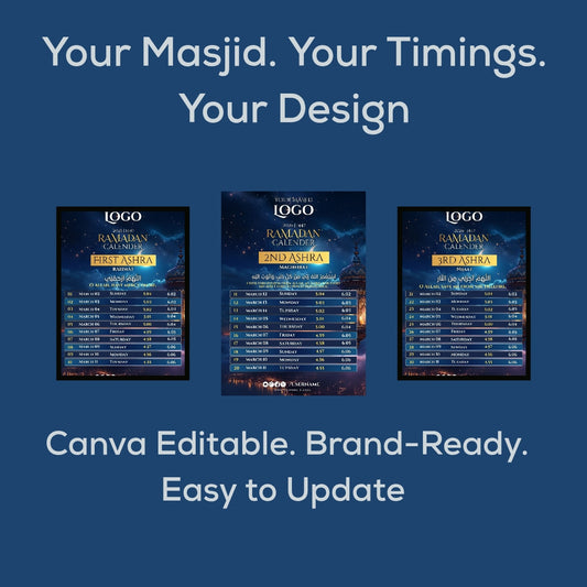 Ramadan Weekly Fasting Timetable-2026