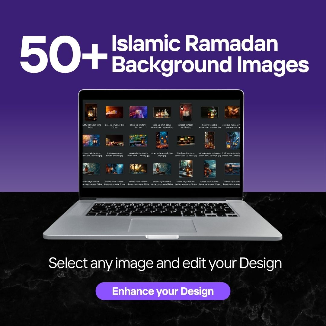 Ramadan Media Kit |  Ramadan Calendar & Daily Schedule | Premium Designs | Editable Canva Design Pack