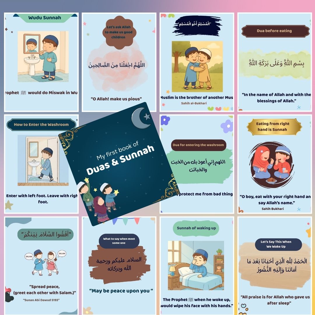Kids Dua & Sunnah Book | Learn Islam the Easy Way | Digital Download & Printable