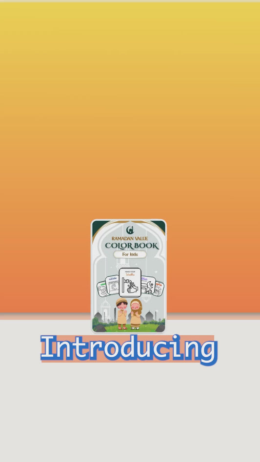Ramadan Value Color Book | Printable | Instant Download | Color Book